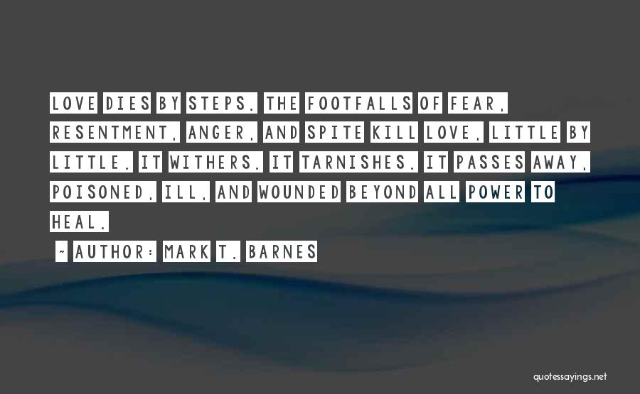 Love Passes Quotes By Mark T. Barnes