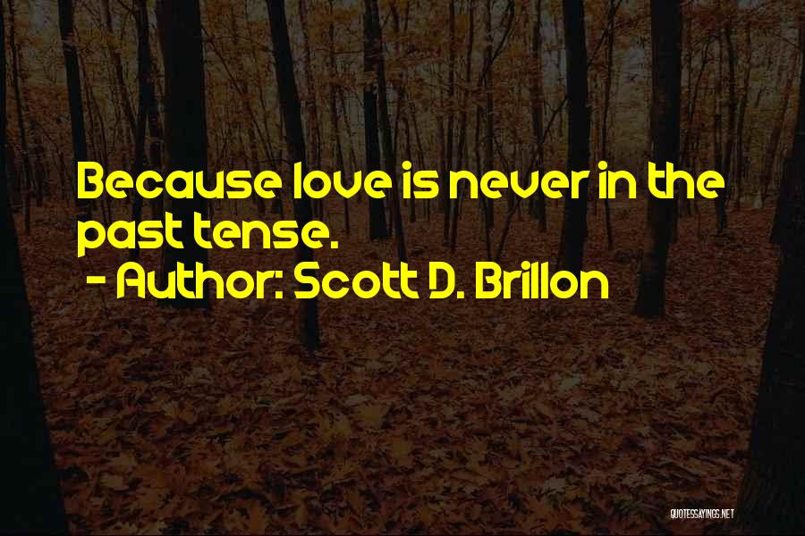 Love Past Tense Quotes By Scott D. Brillon