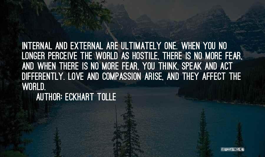 Love Perceive Quotes By Eckhart Tolle