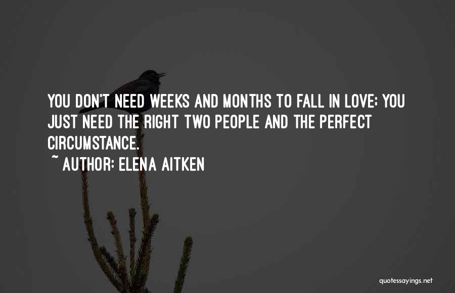 Love Perfect Timing Quotes By Elena Aitken