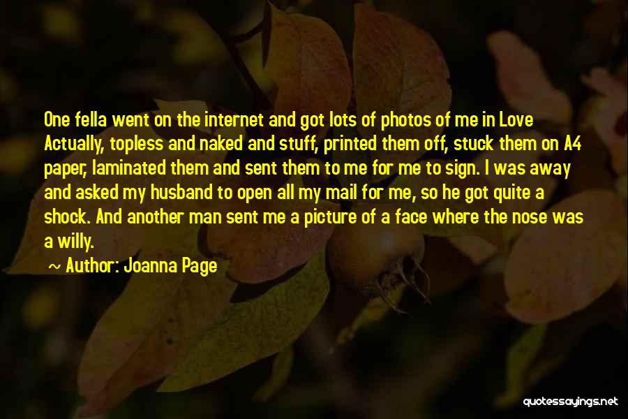 Love Photo Quotes By Joanna Page