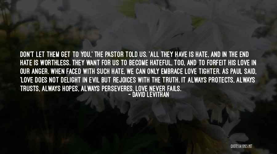 Love Protects Quotes By David Levithan