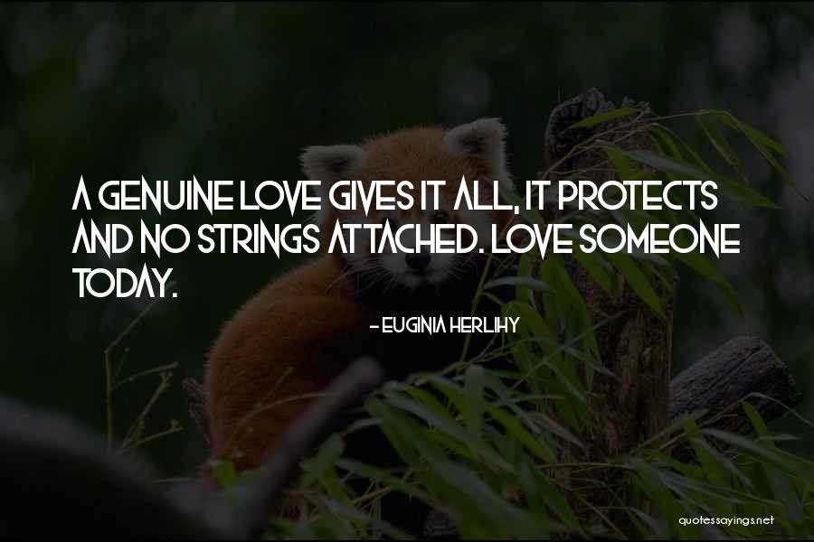 Love Protects Quotes By Euginia Herlihy