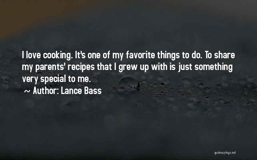 Love Recipes Quotes By Lance Bass