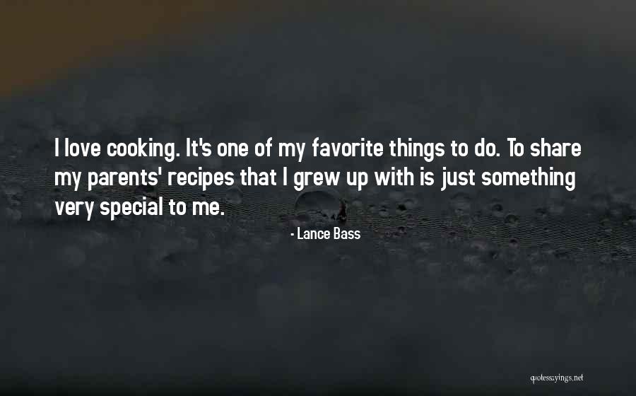 Love Recipes Quotes By Lance Bass