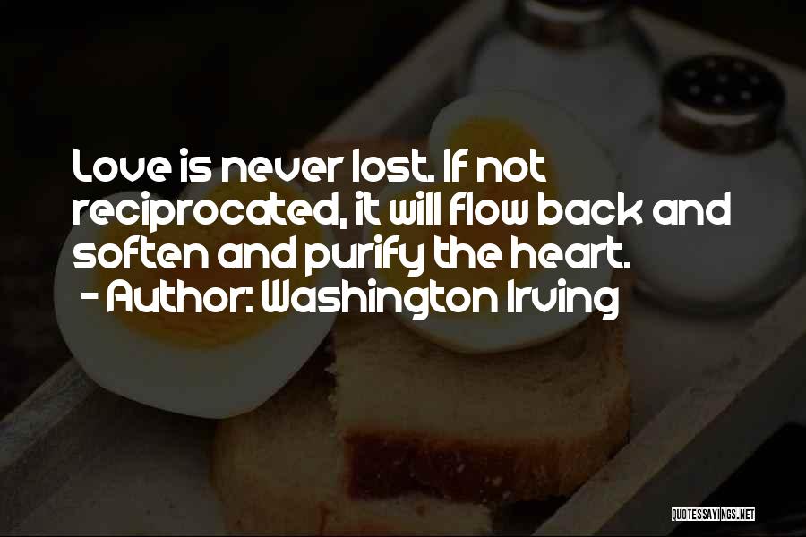 Love Reciprocated Quotes By Washington Irving