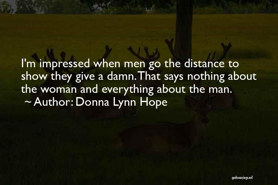 Love Relationships On Distance Quotes By Donna Lynn Hope