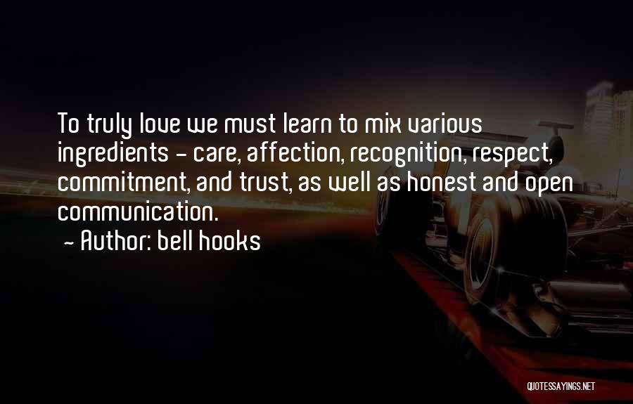 Love Respect And Trust Quotes By Bell Hooks