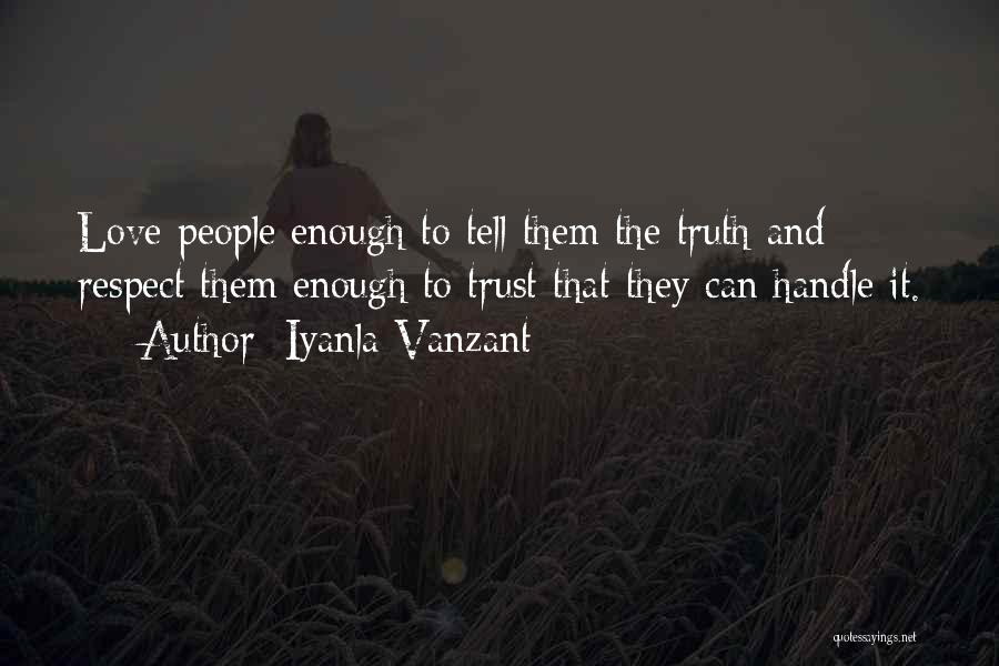 Love Respect And Trust Quotes By Iyanla Vanzant