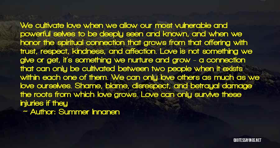 Love Respect And Trust Quotes By Summer Innanen