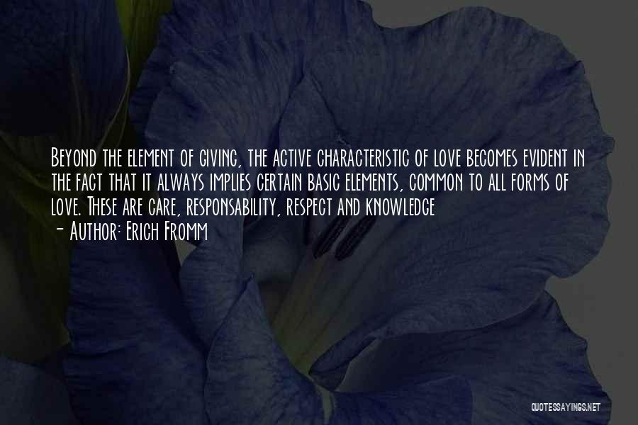 Love Respect Care Quotes By Erich Fromm