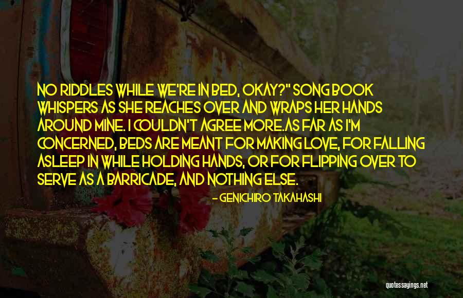 Love Riddles Quotes By Genichiro Takahashi Love Riddles Quotes By Genichiro Takahashi