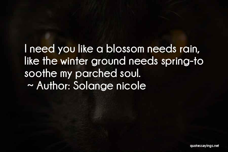 Love Security Quotes By Solange Nicole