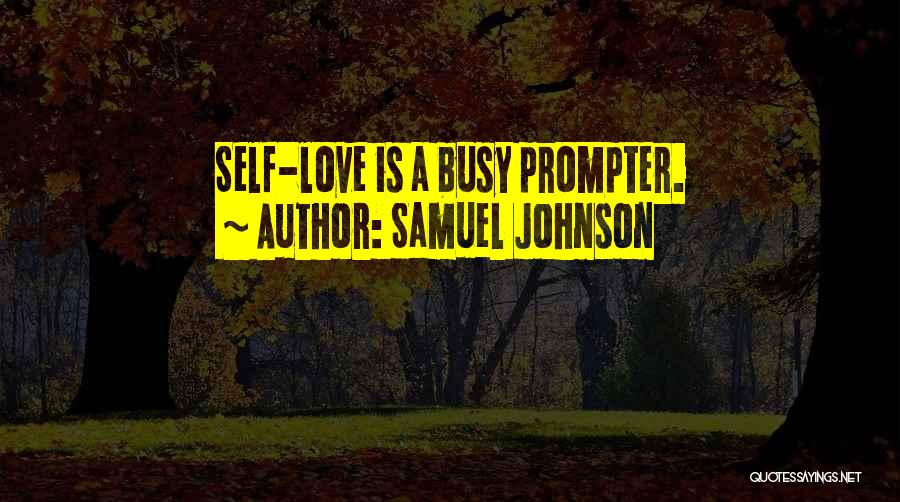 Love Self Quotes By Samuel Johnson