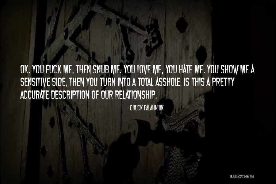 Love Sensitive Quotes By Chuck Palahniuk Love Sensitive Quotes By Chuck Palahniuk
