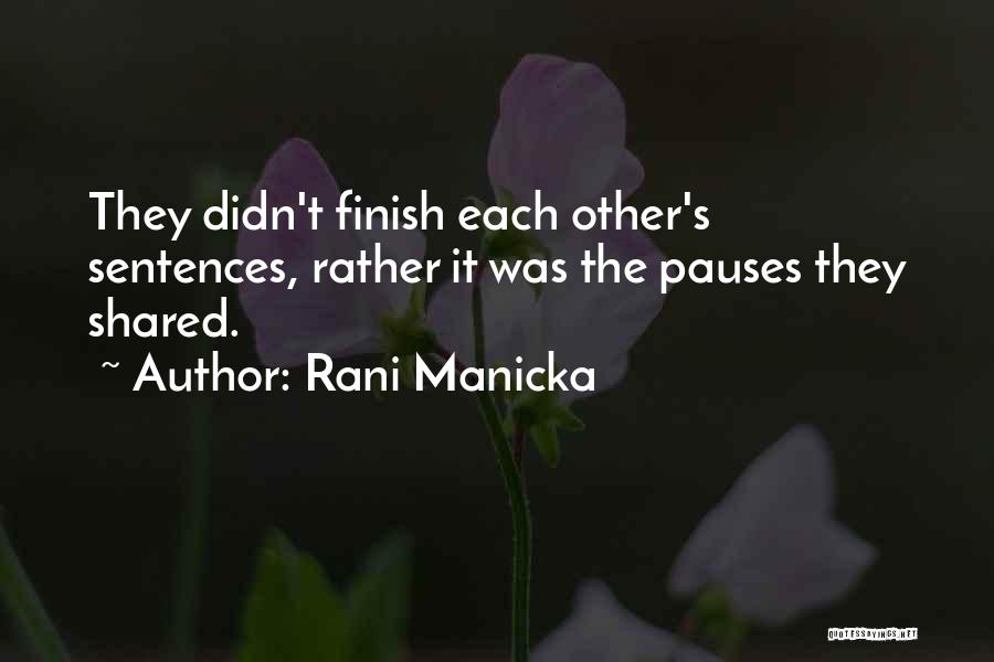 Love Sentences Quotes By Rani Manicka