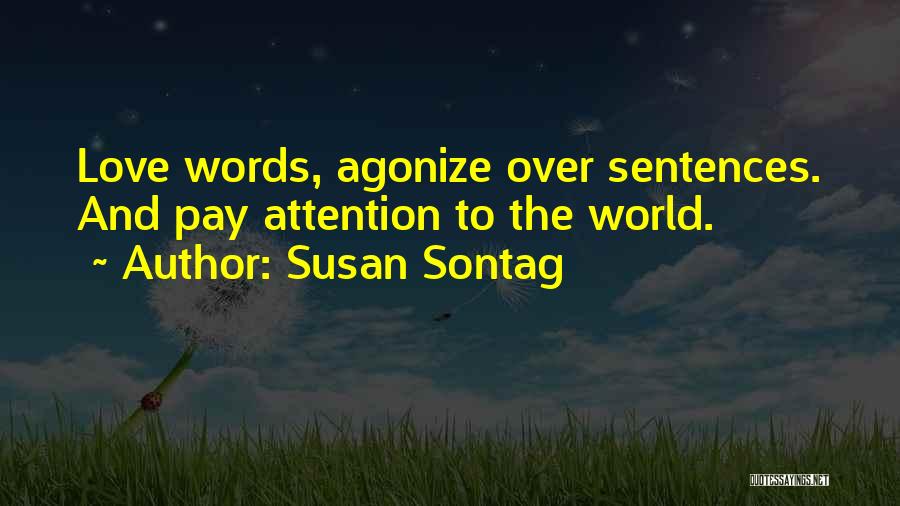 Love Sentences Quotes By Susan Sontag