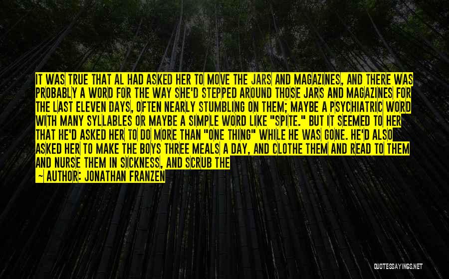 Love Sickness Quotes By Jonathan Franzen