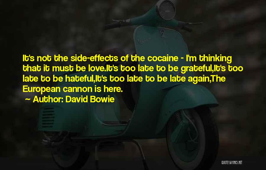 Love Side Effects Quotes By David Bowie