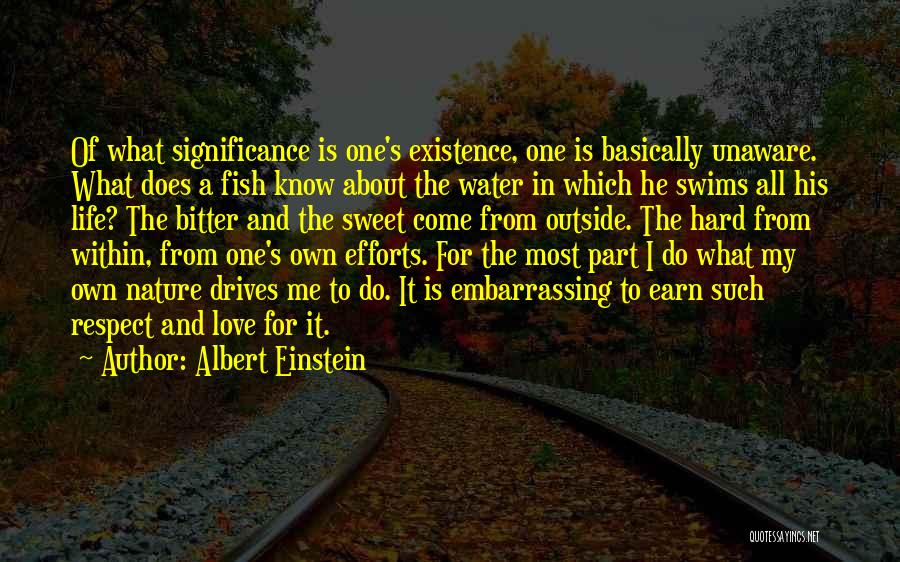 Love Significance Quotes By Albert Einstein