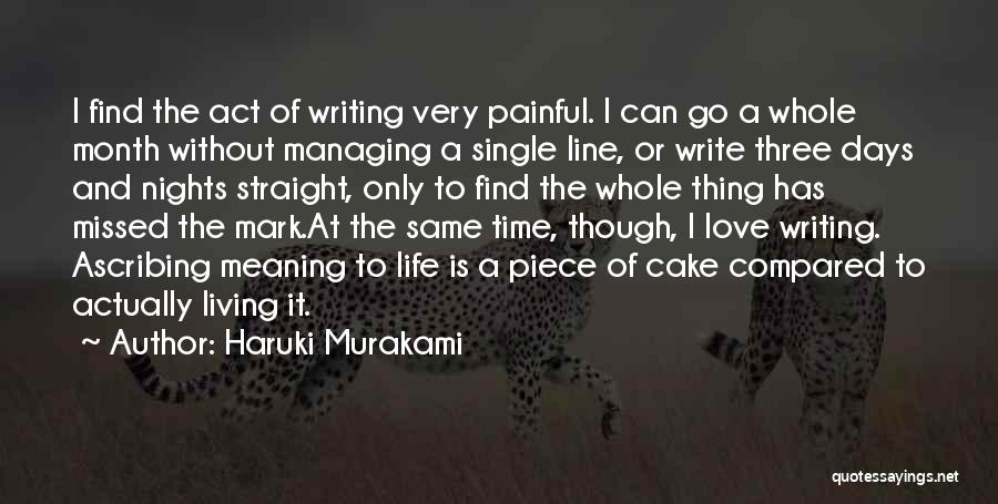 Love Single Line Quotes By Haruki Murakami