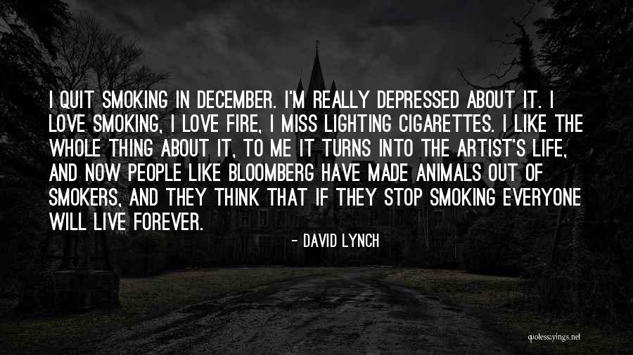 Love Smoking Quotes By David Lynch