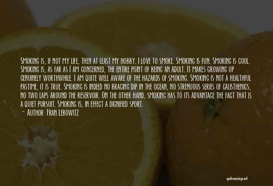 Love Smoking Quotes By Fran Lebowitz
