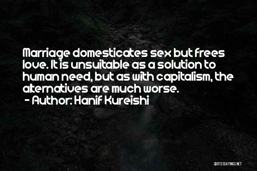 Love Solution Quotes By Hanif Kureishi