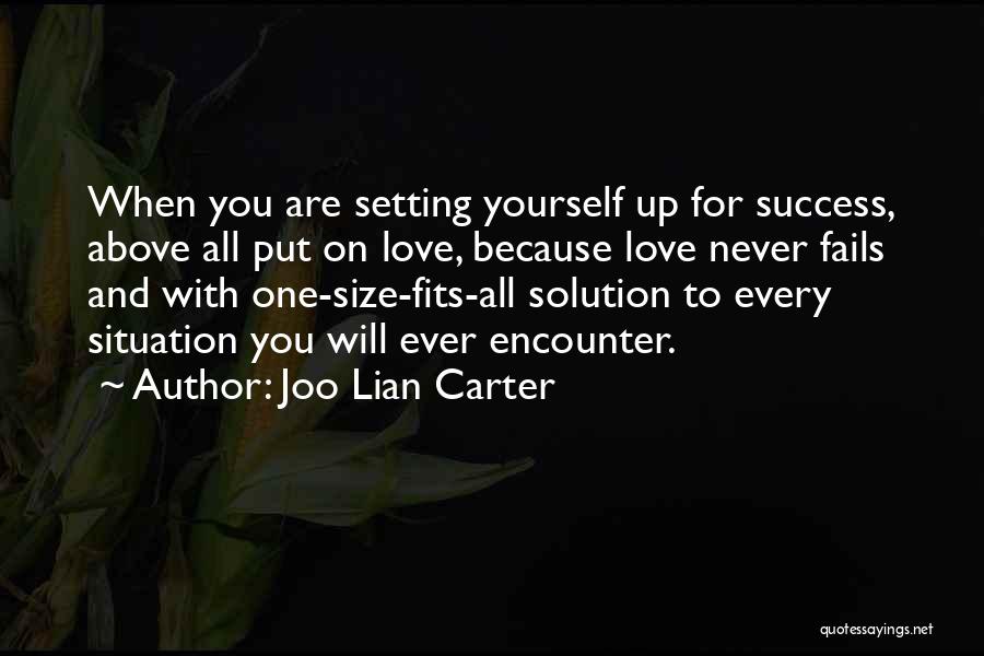 Love Solution Quotes By Joo Lian Carter