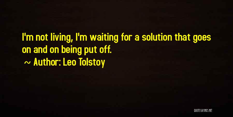 Love Solution Quotes By Leo Tolstoy