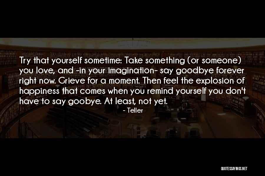 Love Someone Forever Quotes By Teller