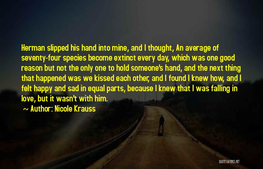 Love Species Quotes By Nicole Krauss