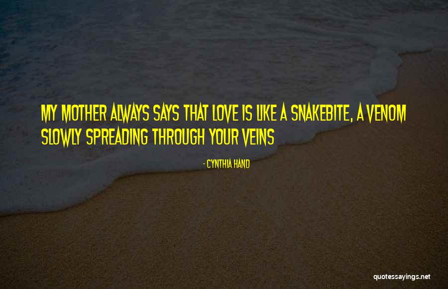 Love Spreading Quotes By Cynthia Hand Love Spreading Quotes By Cynthia Hand