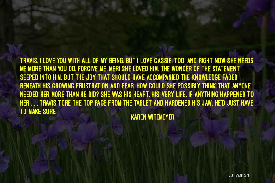 Love Statement Quotes By Karen Witemeyer