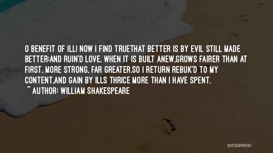 Love Still Strong Quotes By William Shakespeare