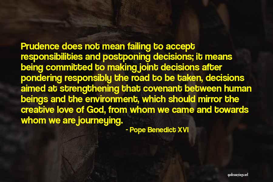 Love Strengthening Quotes By Pope Benedict XVI