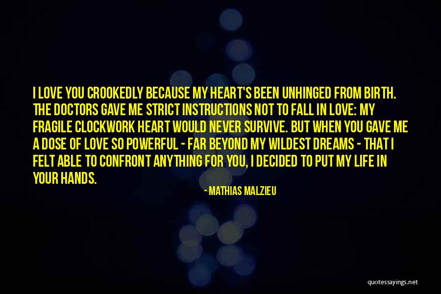 Love Strict Quotes By Mathias Malzieu Love Strict Quotes By Mathias Malzieu