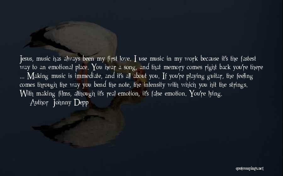 Love Strings Quotes By Johnny Depp