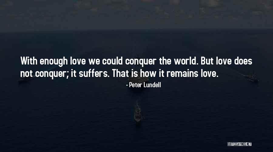 Love Suffers Quotes By Peter Lundell