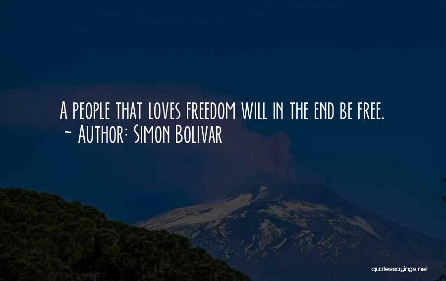 Love That Ends Quotes By Simon Bolivar