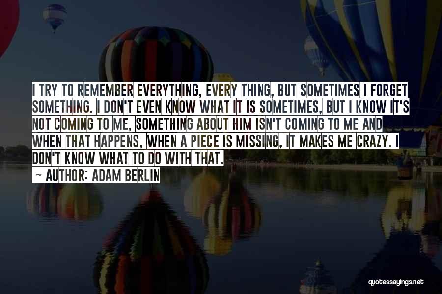 Love That Makes You Crazy Quotes By Adam Berlin