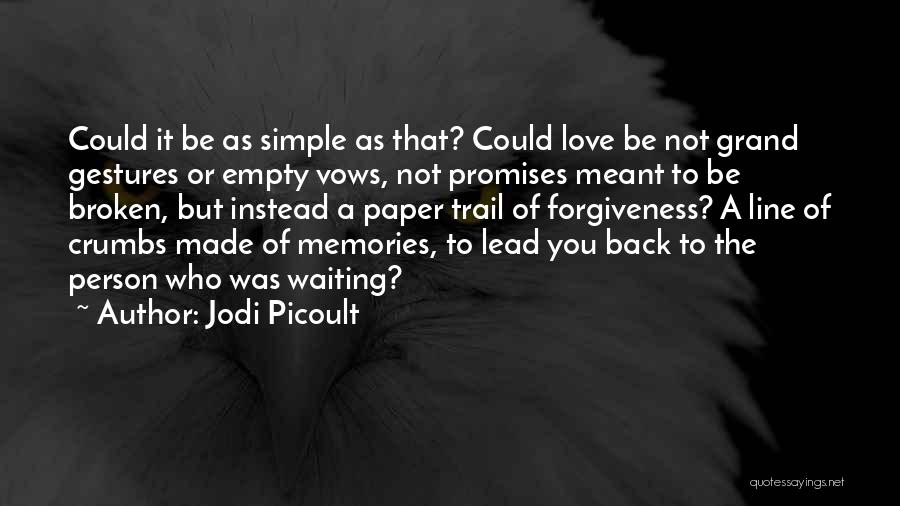 Love That Was Not Meant To Be Quotes By Jodi Picoult