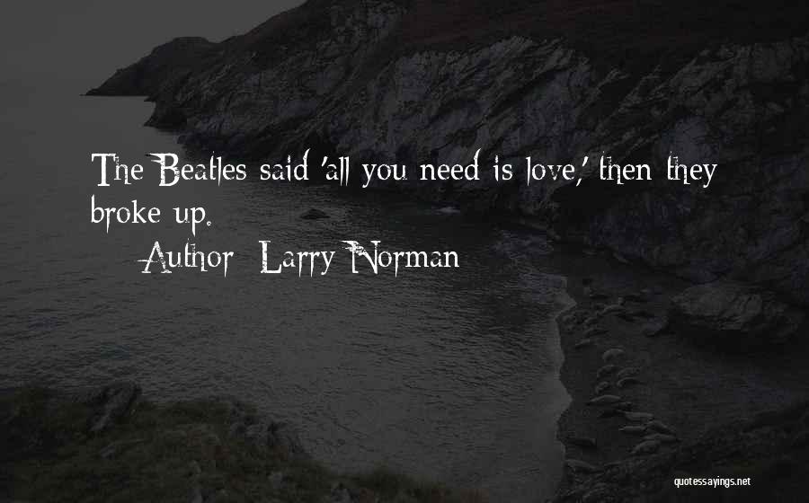 Love The Beatles Quotes By Larry Norman