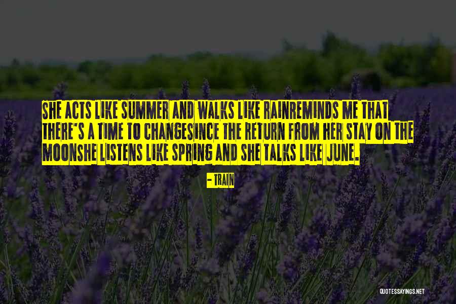 Love The Summer Quotes By Train