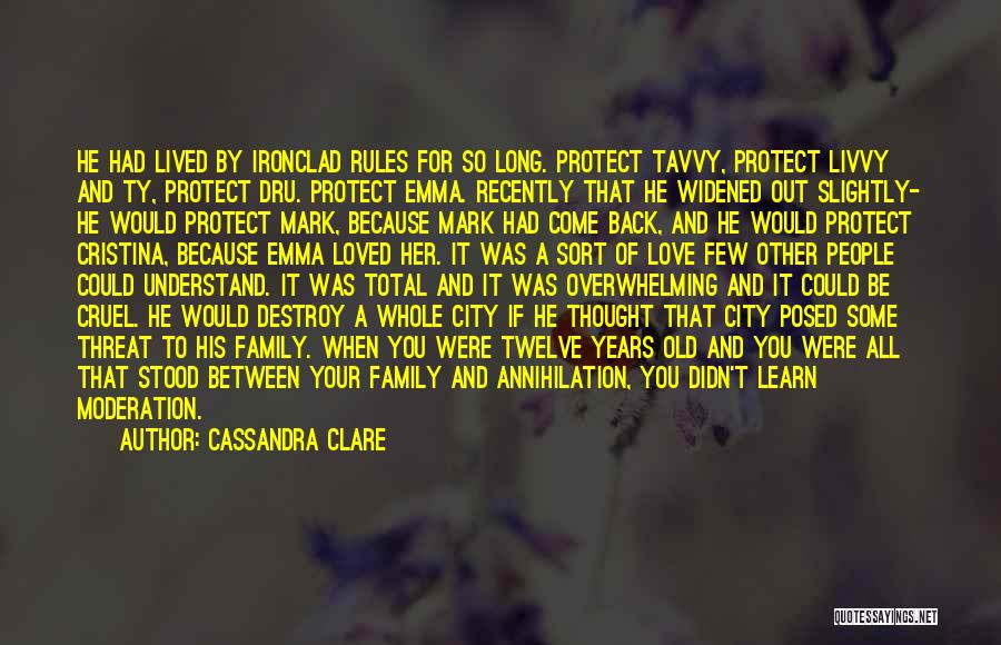 Love Threat Quotes By Cassandra Clare