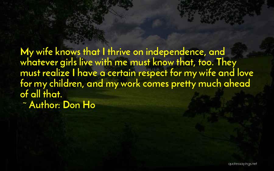 Love Thrive Quotes By Don Ho