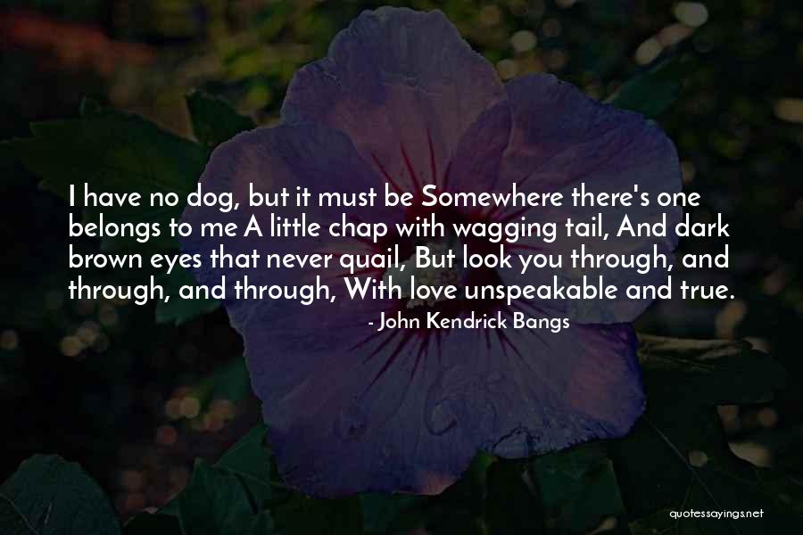 Love Through Eye Quotes By John Kendrick Bangs