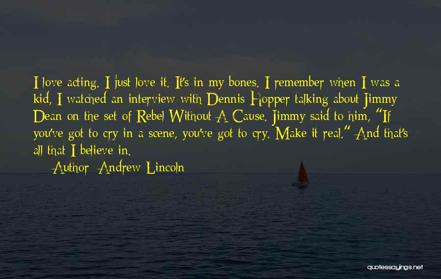 Love To Make You Cry Quotes By Andrew Lincoln