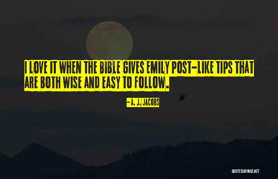 Love To Post Quotes By A. J. Jacobs Love To Post Quotes By A. J. Jacobs