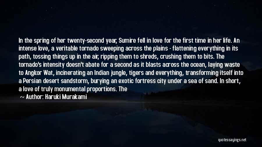 Love Tornado Quotes By Haruki Murakami